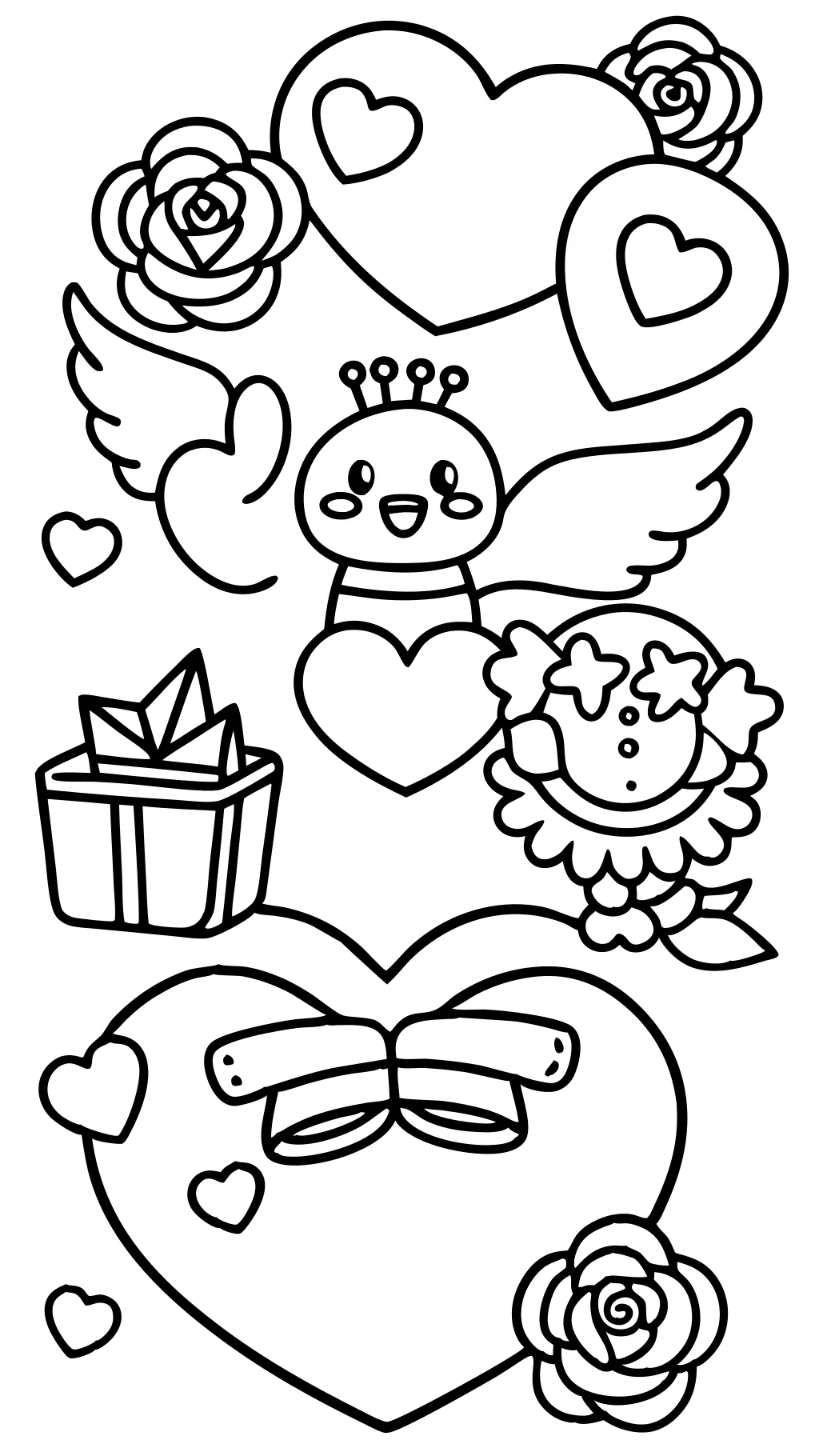 valentine’s day coloring pages printable